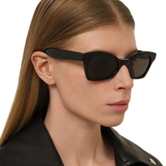 NEW BALENCIAGA BB0230S 001 BLACK CAT EYE WOMEN SUNGLASSES BALENCIAGA - Picture 1 of 10